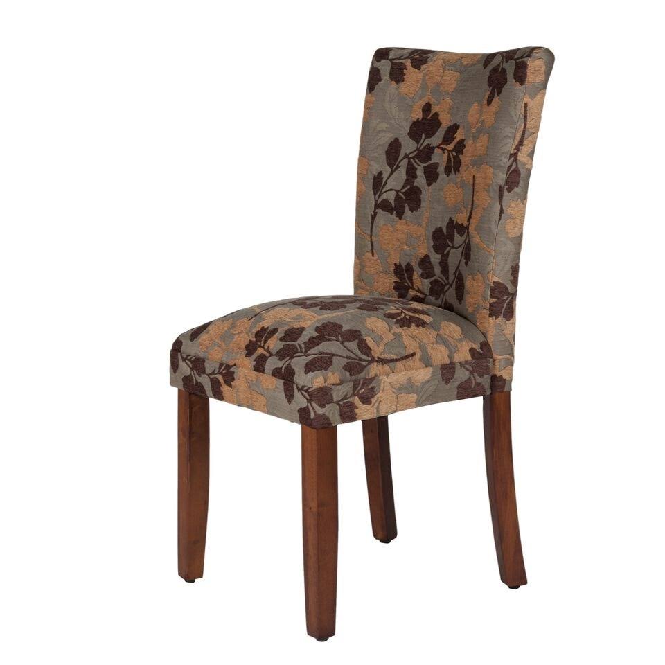 Brown Tan Parsons Dining Chair O732