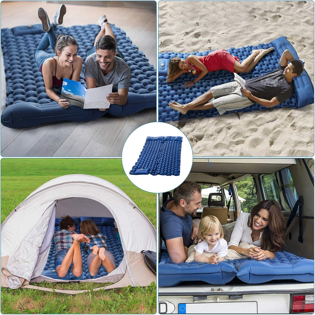 Inflatable Camping Pad for 2 Person Lightweight Waterproof Air Mattress S983188