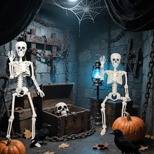 3Ft Life Size Plastic Human Skeleton with Movable Joint Q480
