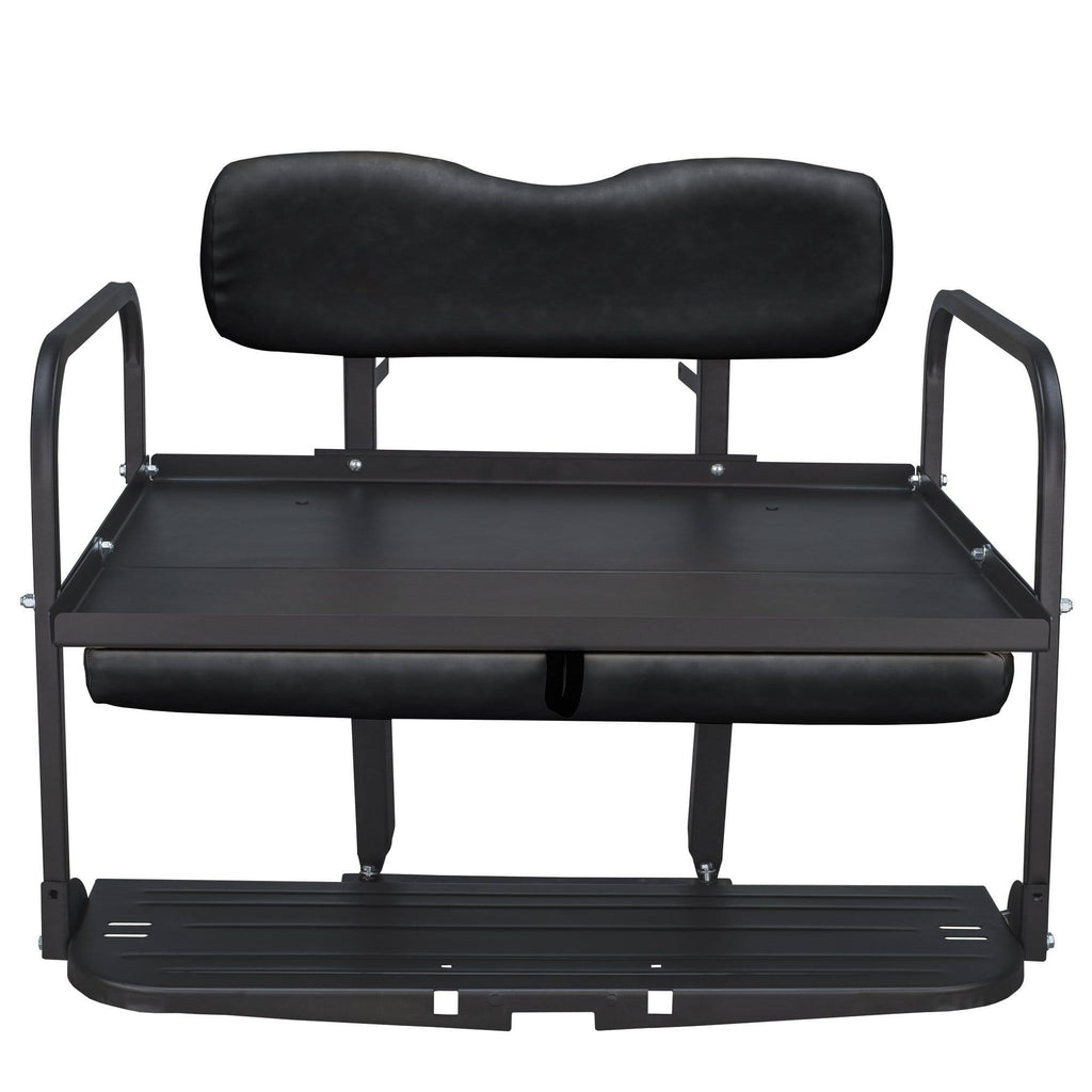 Aluminum Black Golf Cart Rear Flip Seat Kit A6069