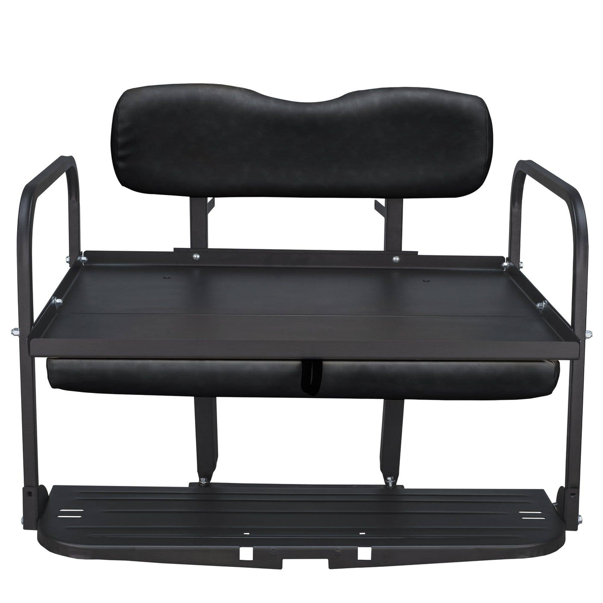 Aluminum Black Golf Cart Rear Flip Seat Kit A6069