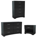 3-Piece Double Dresser & 5 Drawer Chest & Nightstand Set W4925