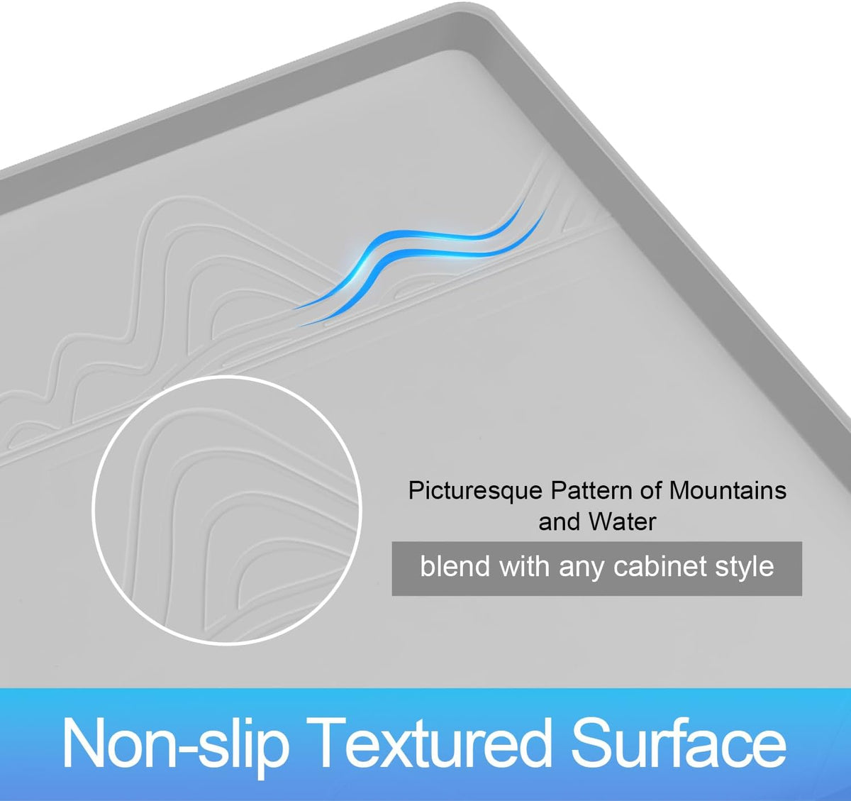 Light Grey Silicone Under Sink Mat I84243