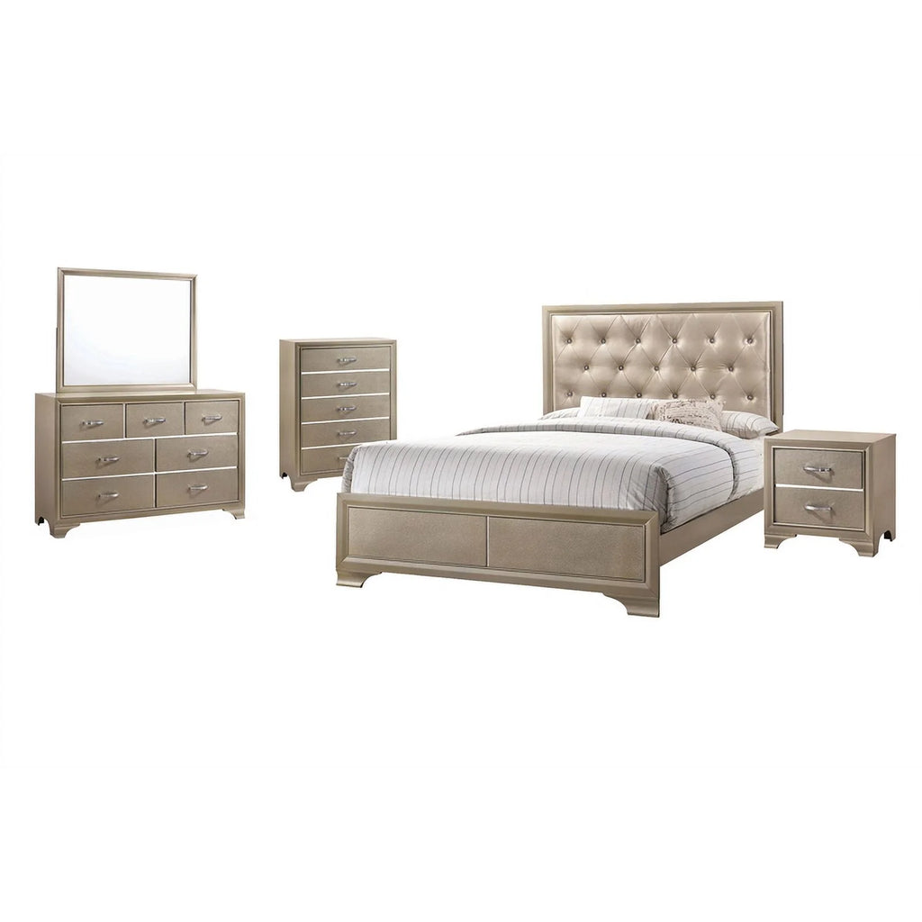 5 Piece Queen Wood Bedroom Set Z6613