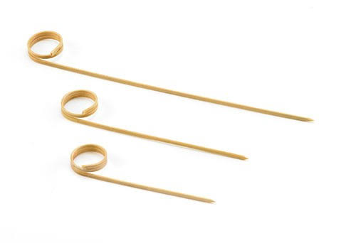Bamboo Card Holder Pick, 3.5x22, 12 Packs of 100 U46144