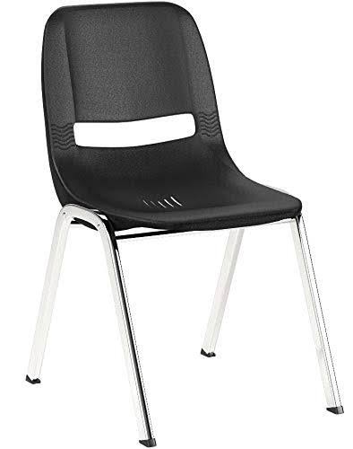 Black Stack Chair with Chrome Frame E89582