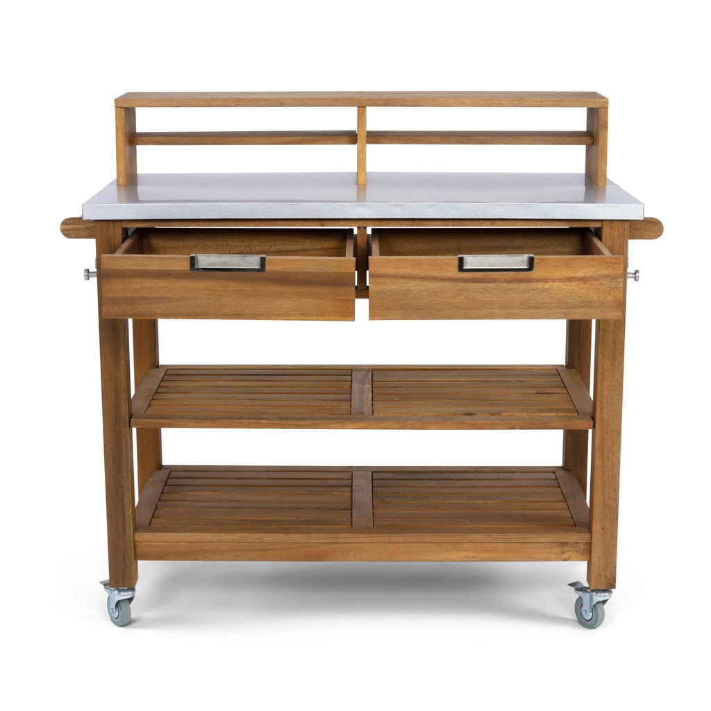 Brown Wood Potting Bench P854