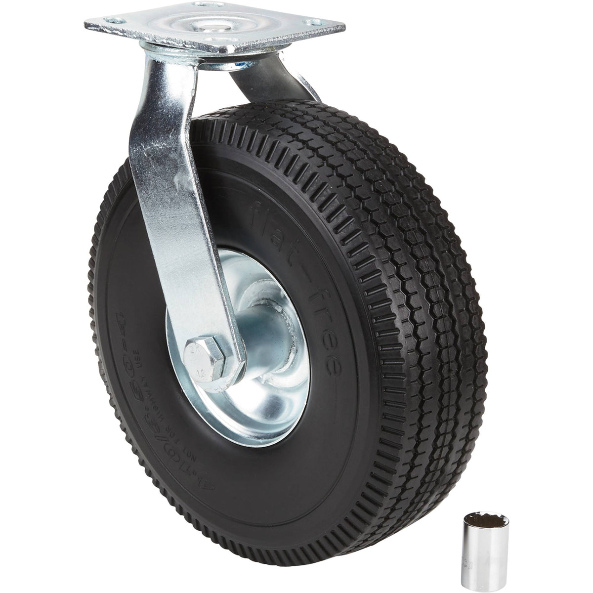 10in. Swivel Flat-Free Solid Polyurethane Caster Q211709