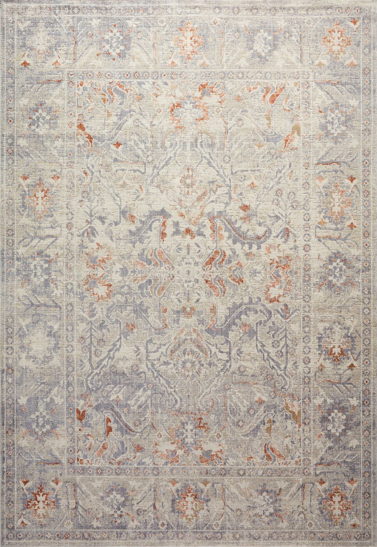 Oatmeal Lavender 5' x 7'10 Rug E1375
