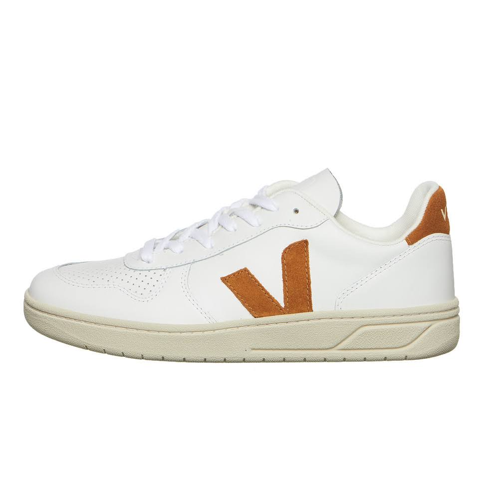 White Camel Leather Trainers D171
