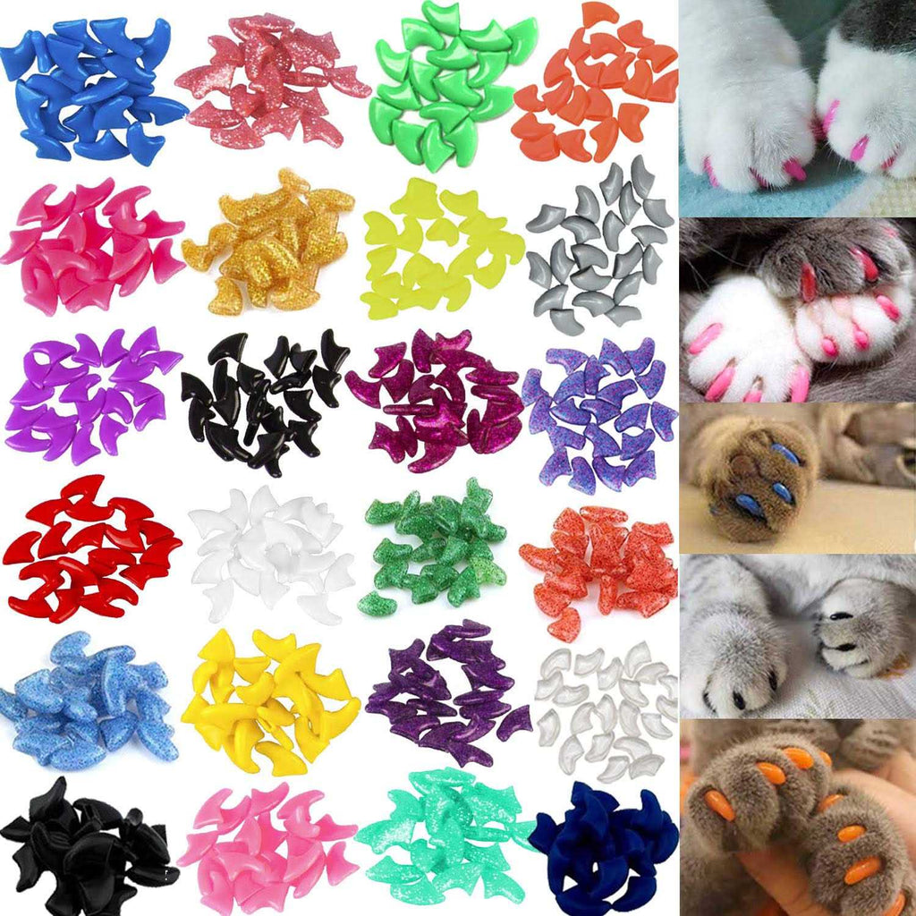 Cat Nail Caps with Glue and Applicators Medium G16704