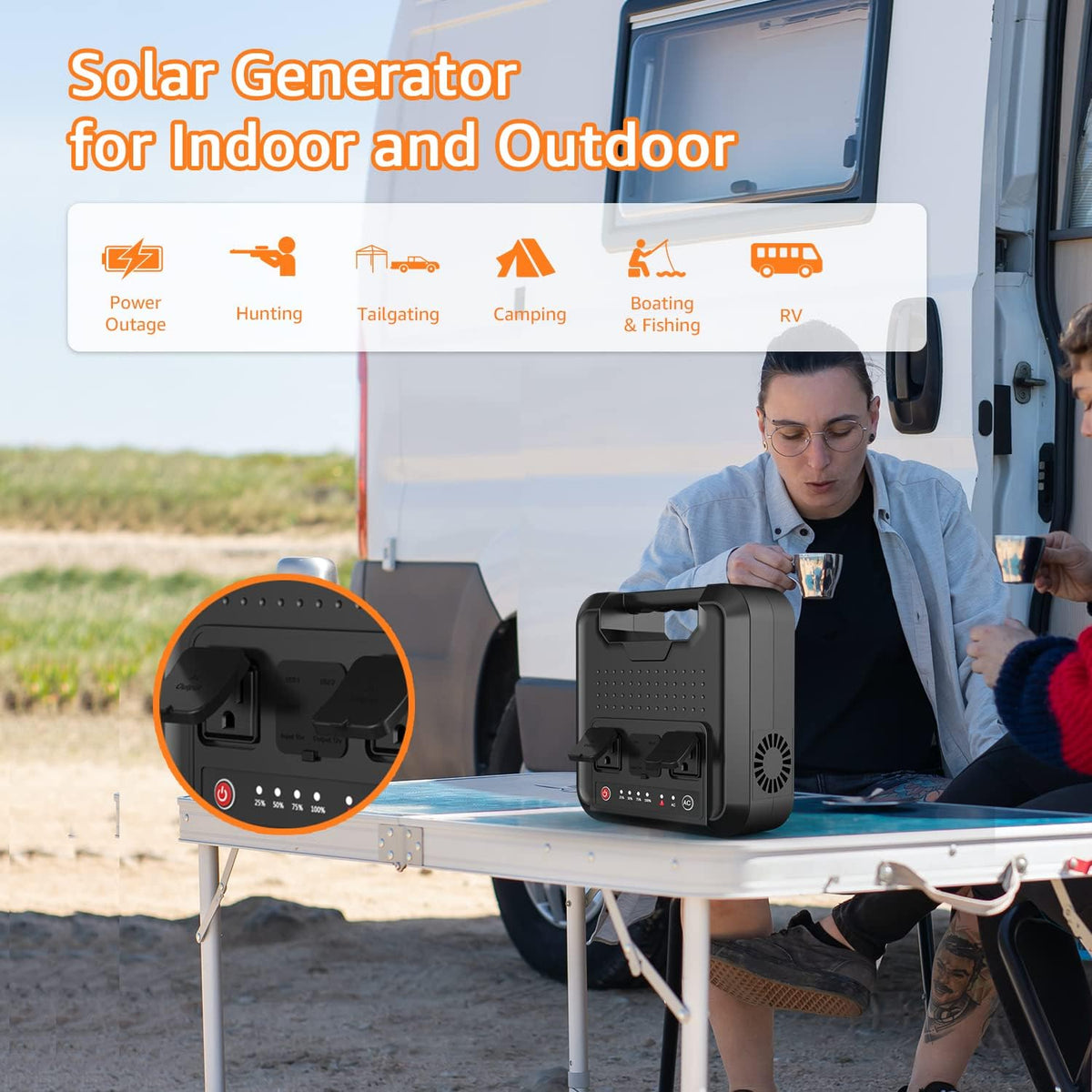 Portable Power Bank with AC Outlet 220Wh 60000mAh 110V 300W Battery Backup E902