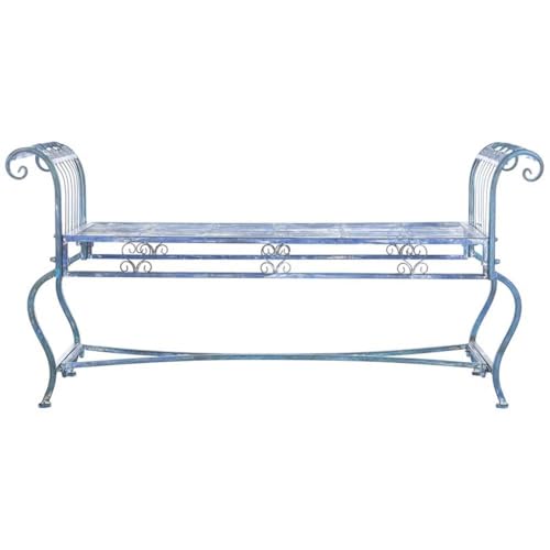 Antique White Outdoor Bench N8805