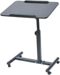 Black Rolling Laptop Desk Cart, Pack of 2 E98726