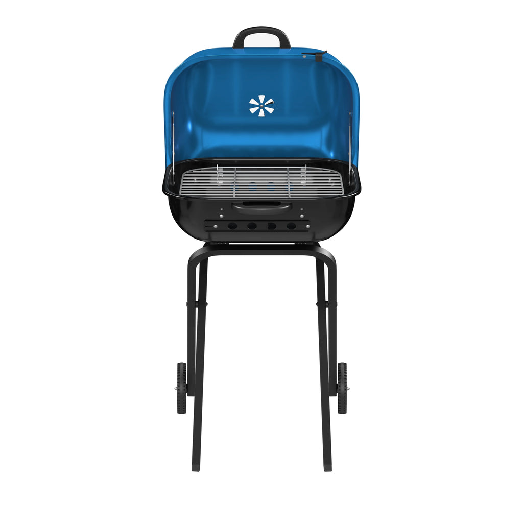 Blue Portable Steel Charcoal Grill I643