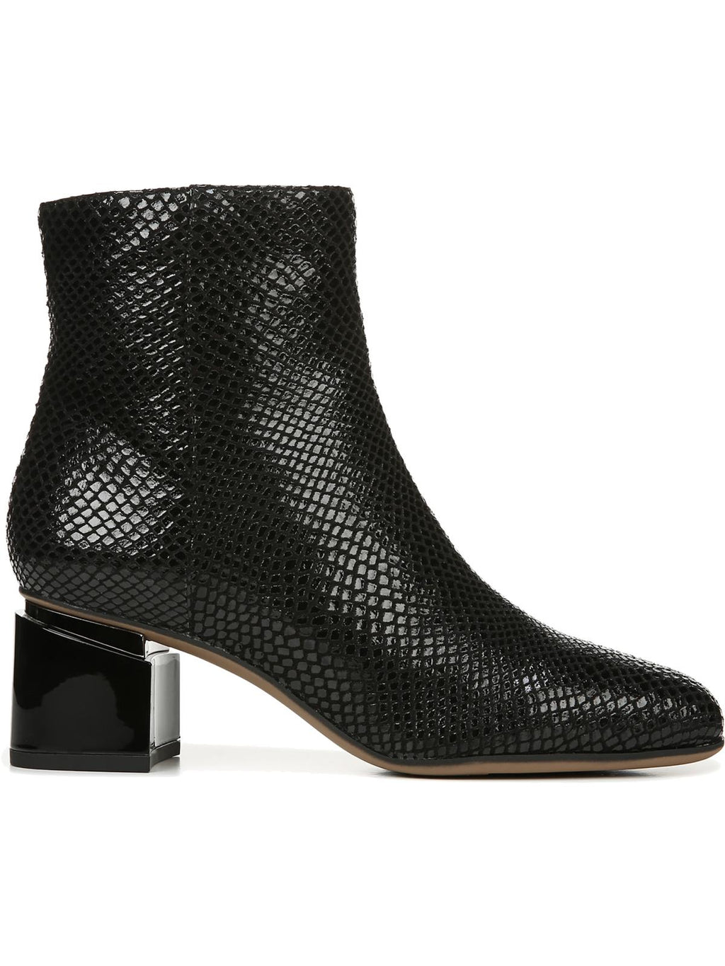 Leather Block Heel Ankle Boots V2990