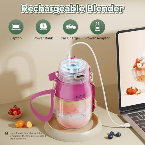 Portable Blender with 27oz Cup and Shoulder Strap T842