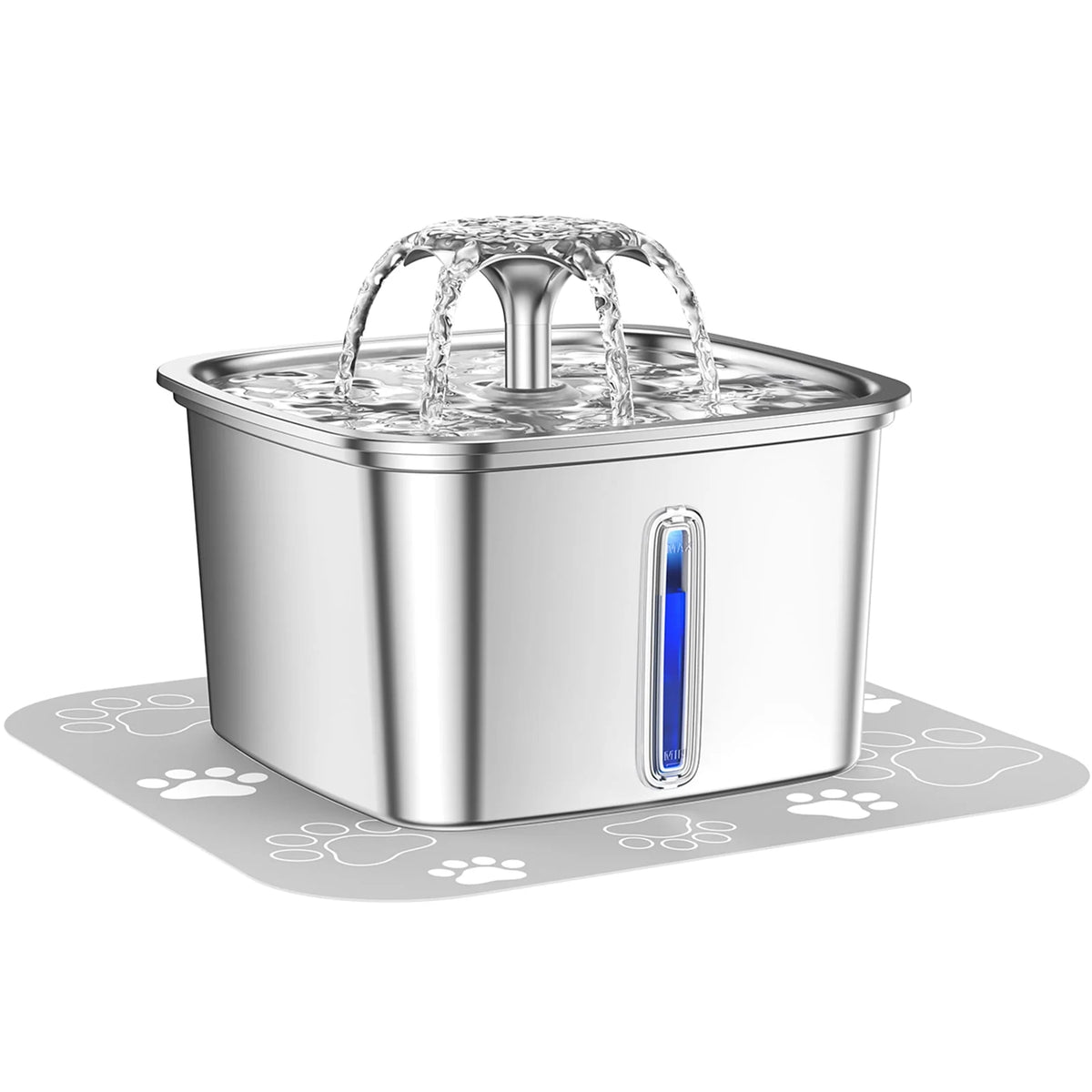 95oz/2.8L Stainless Steel Pet Fountain B462