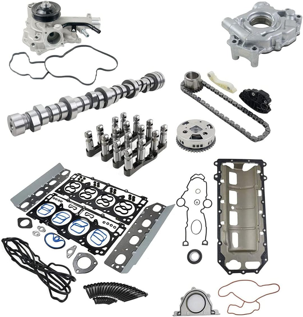 Camshaft Lifter Kit with Water Pump Timing Chain Kit for Dodge Ram 1500 5.7L V8 HEMI 2009-2019 X605760