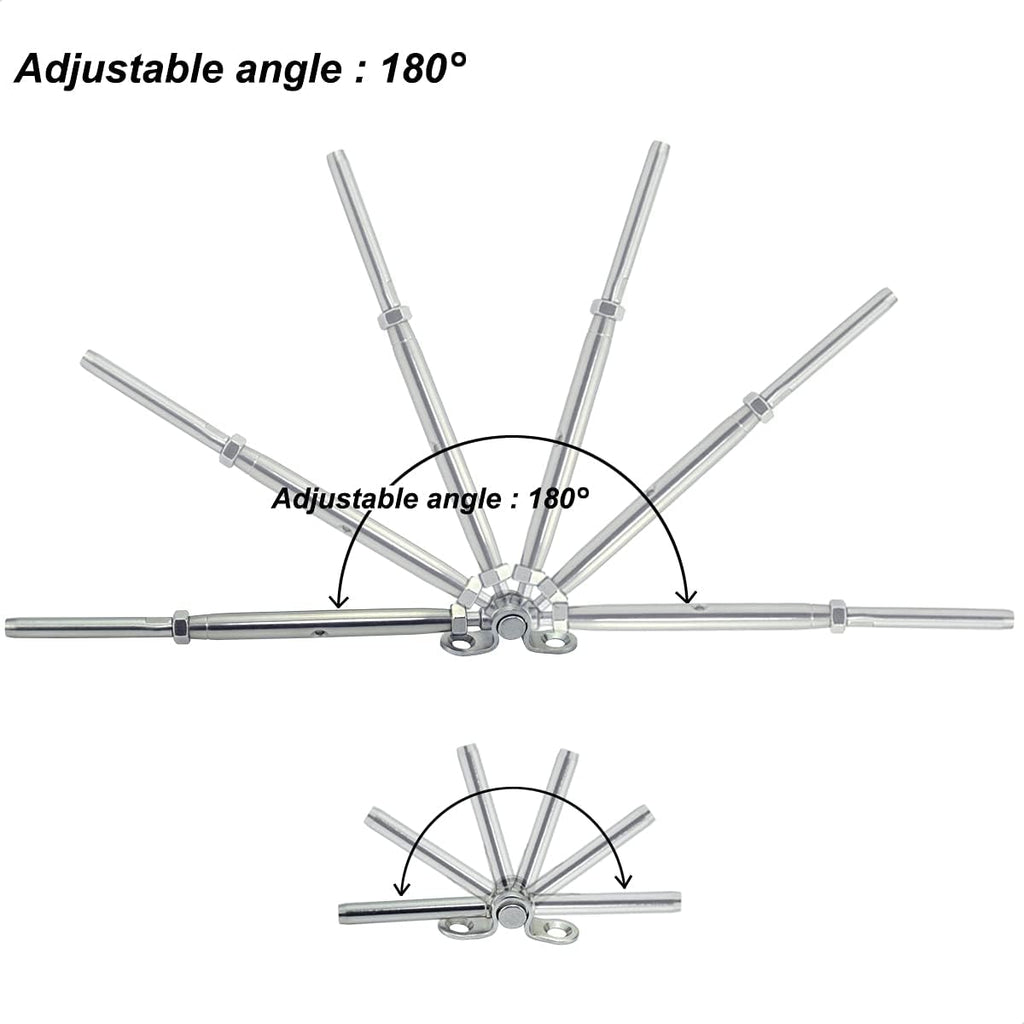 10 Pairs Stainless Steel Cable Railing Hardware Kit F959