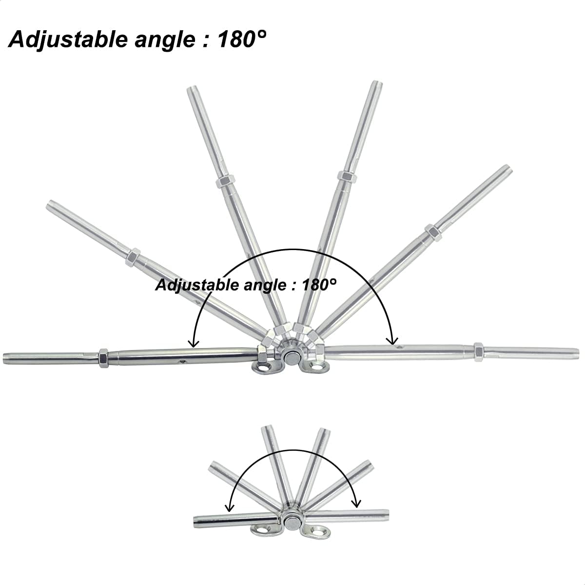10 Pairs Stainless Steel Cable Railing Hardware Kit F959