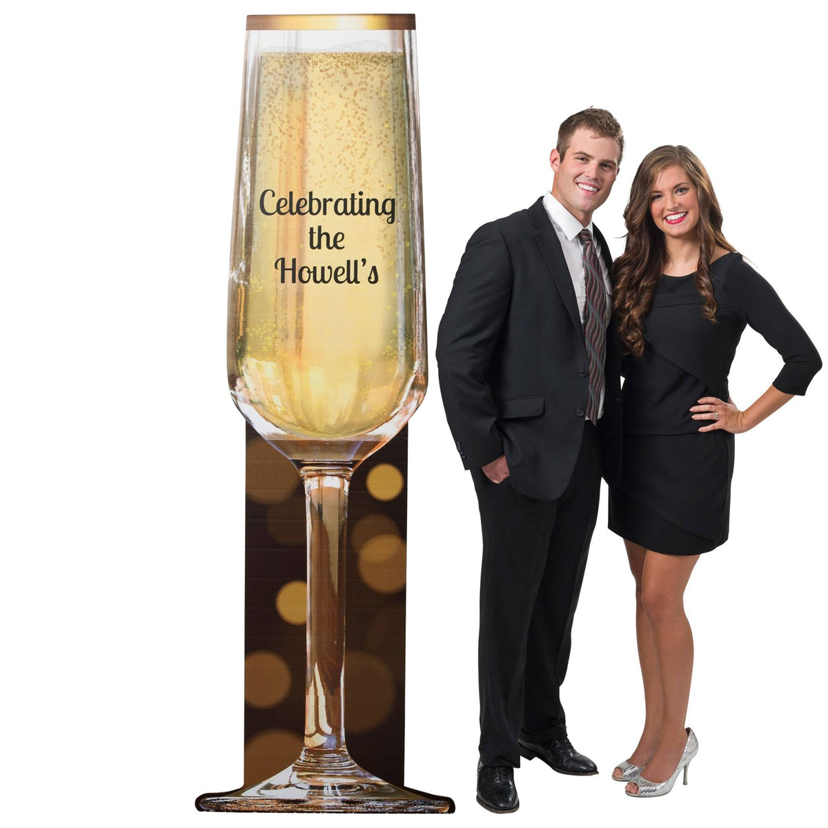 6 ft. 5 in. Champagne Glass Standee F33861