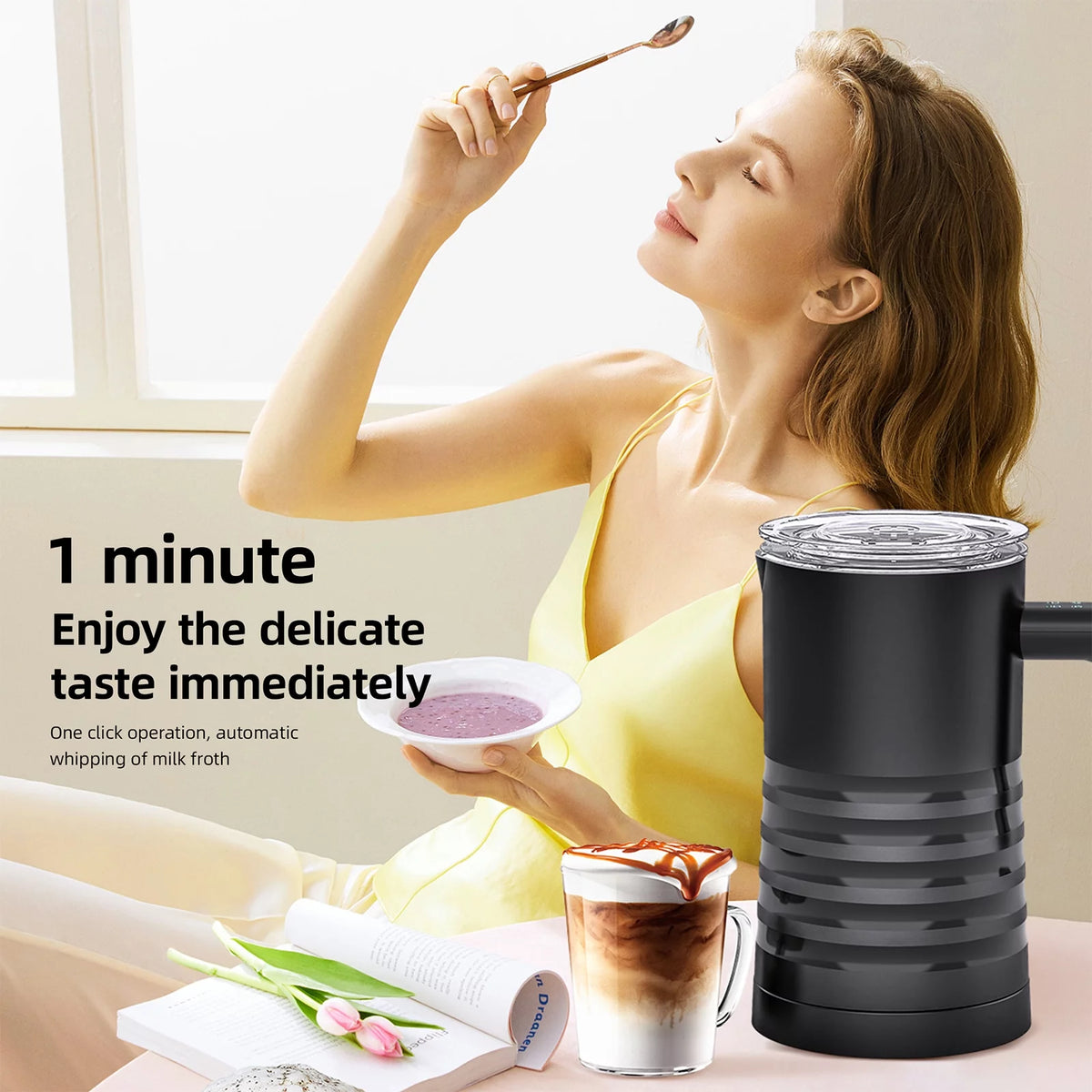 4 in 1 Electric Milk Frother and Steamer O96059