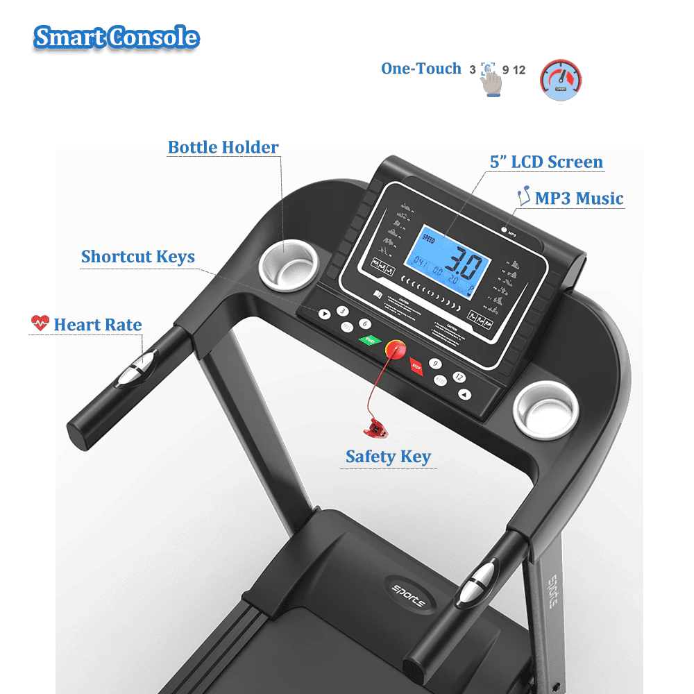 Foldable Treadmill with Incline O1749