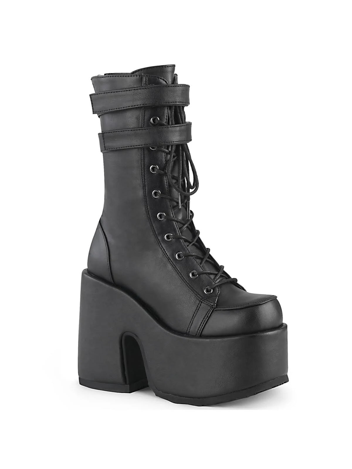 Black Vegan Leather Shoes L588