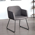 Gray Faux Leather Accent Chair G79777