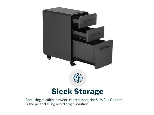 Slim File Cabinet with Three Drawers V75418