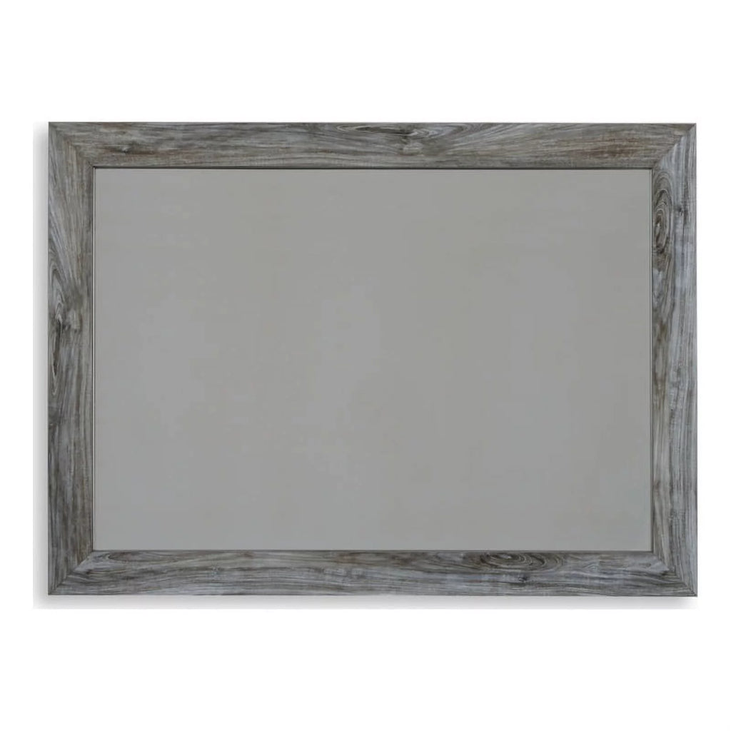 Wood Bedroom Mirror in Smoky Gray U219