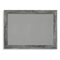 Wood Bedroom Mirror in Smoky Gray U219