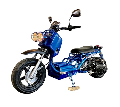 50cc Stretched Scooter Automatic Transmission Wide 205/30-12 Rear Tire Street Legal Moped V574457