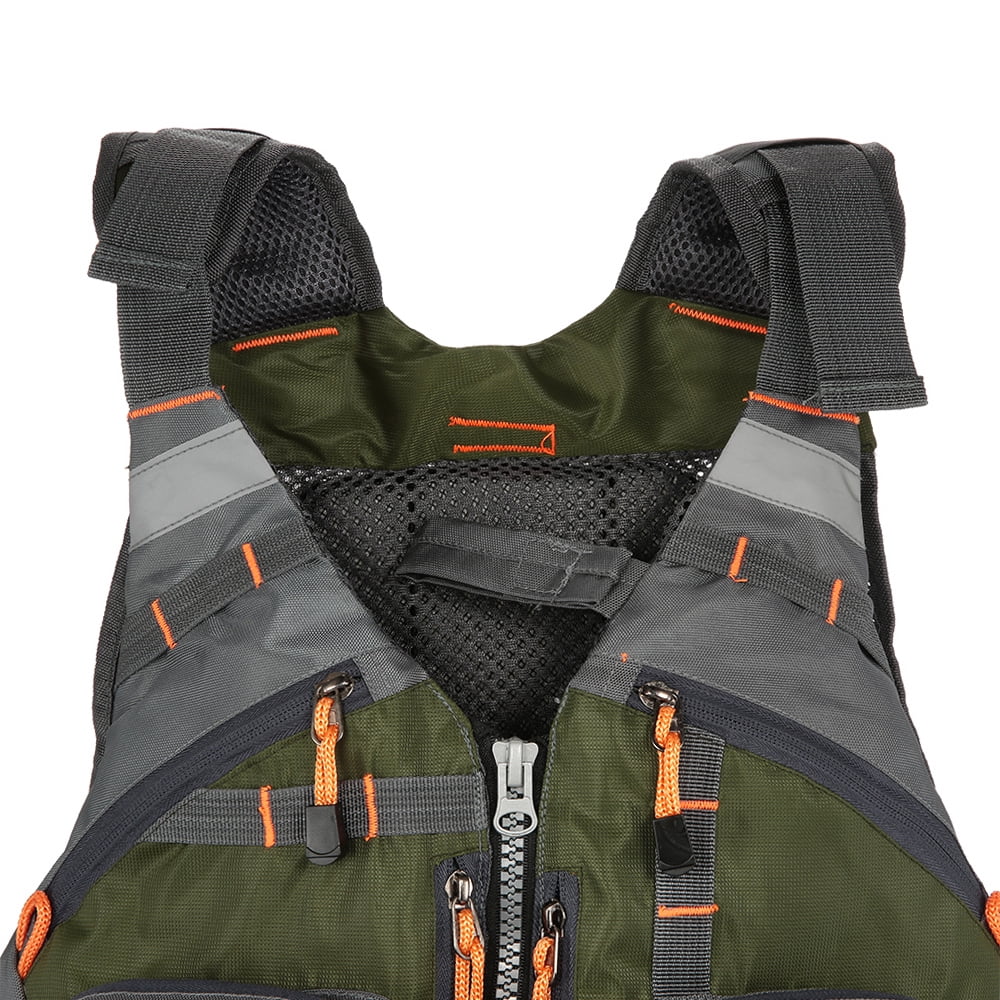 Outdoor Padded Fishing Life Jacket Swimming Sailing Waistcoat Utility Vest Floatation Device C861020
