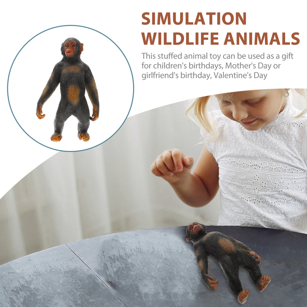 Mini Gorilla Orangutan Chimpanzee Figure Plastic Toy X39694