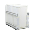 White In-Cabinet Soft-Close Double Trash Can Z779633