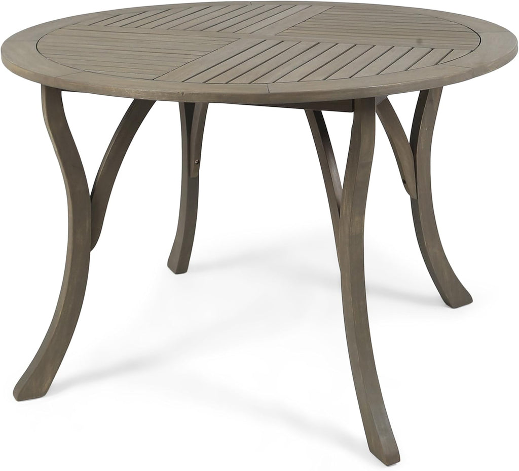 47 Round Acacia Wood Dining Table R43338