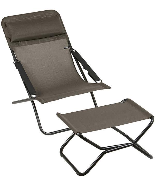 Black Steel Frame Folding Sling Chair E8976