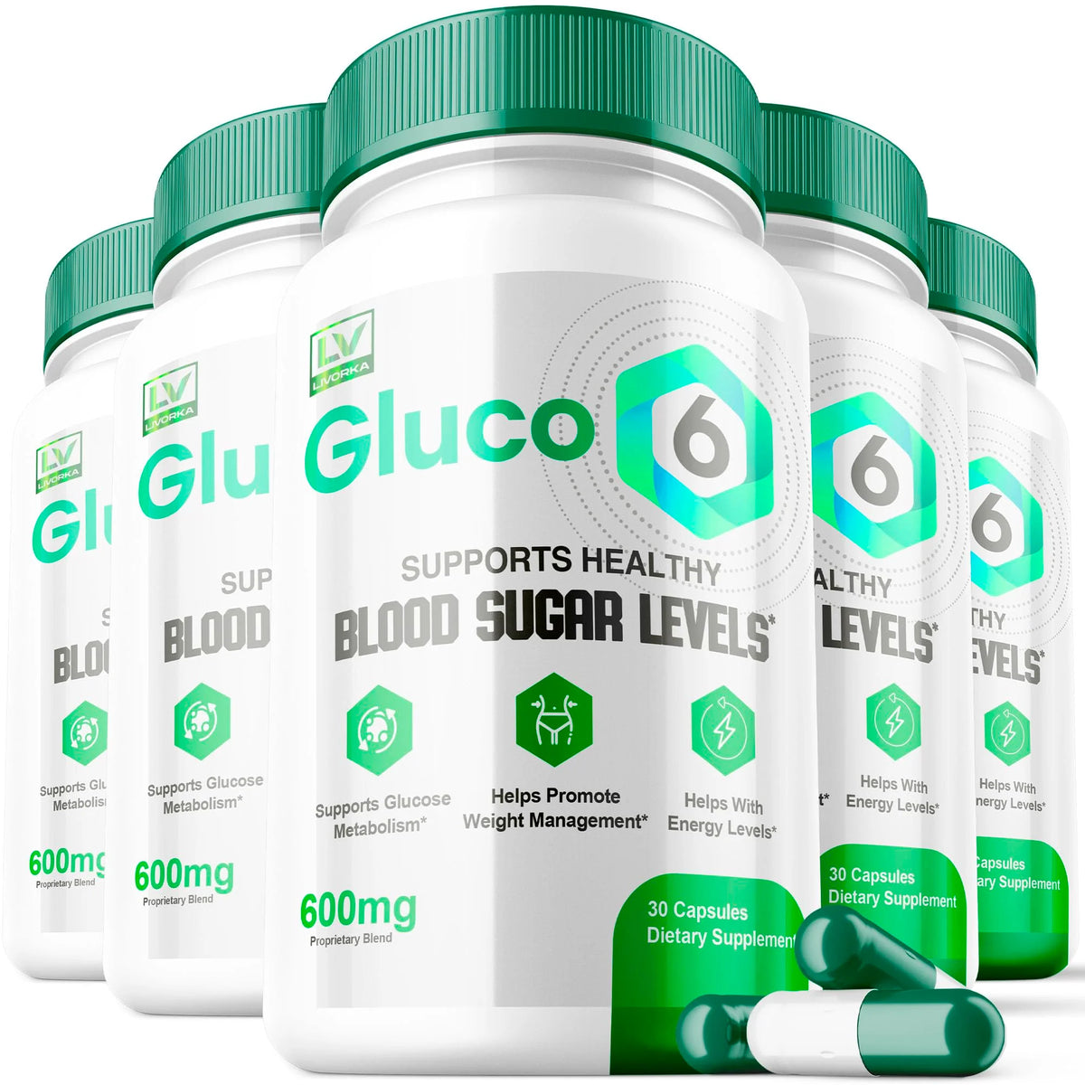 5 Pack 150 Capsules Supplement U968