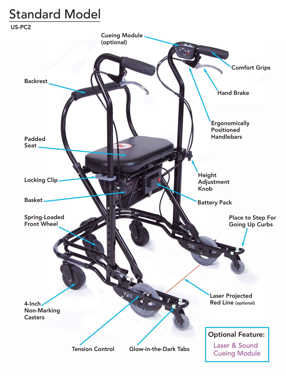 Foldable Rolling Walker Q491