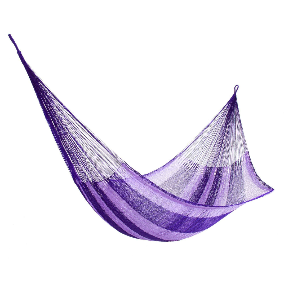 Purple Nylon Hand Woven Mayan Hammock A7938