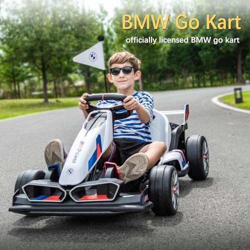 White 36V Electric Go Kart U8757