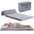 Velvet 4 Folding Foam Mattress Topper with Carry Case E981