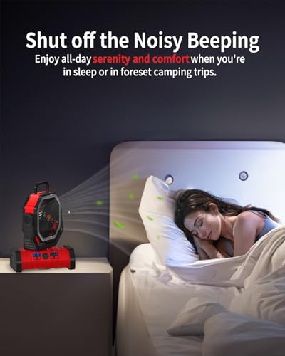 Battery Operated Portable Oscillating Fan with LED Lantern Light 20000mAh Rechargeable X358