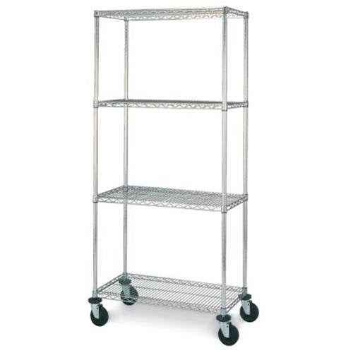 Chrome 4-Shelf Mobile Cart M79172