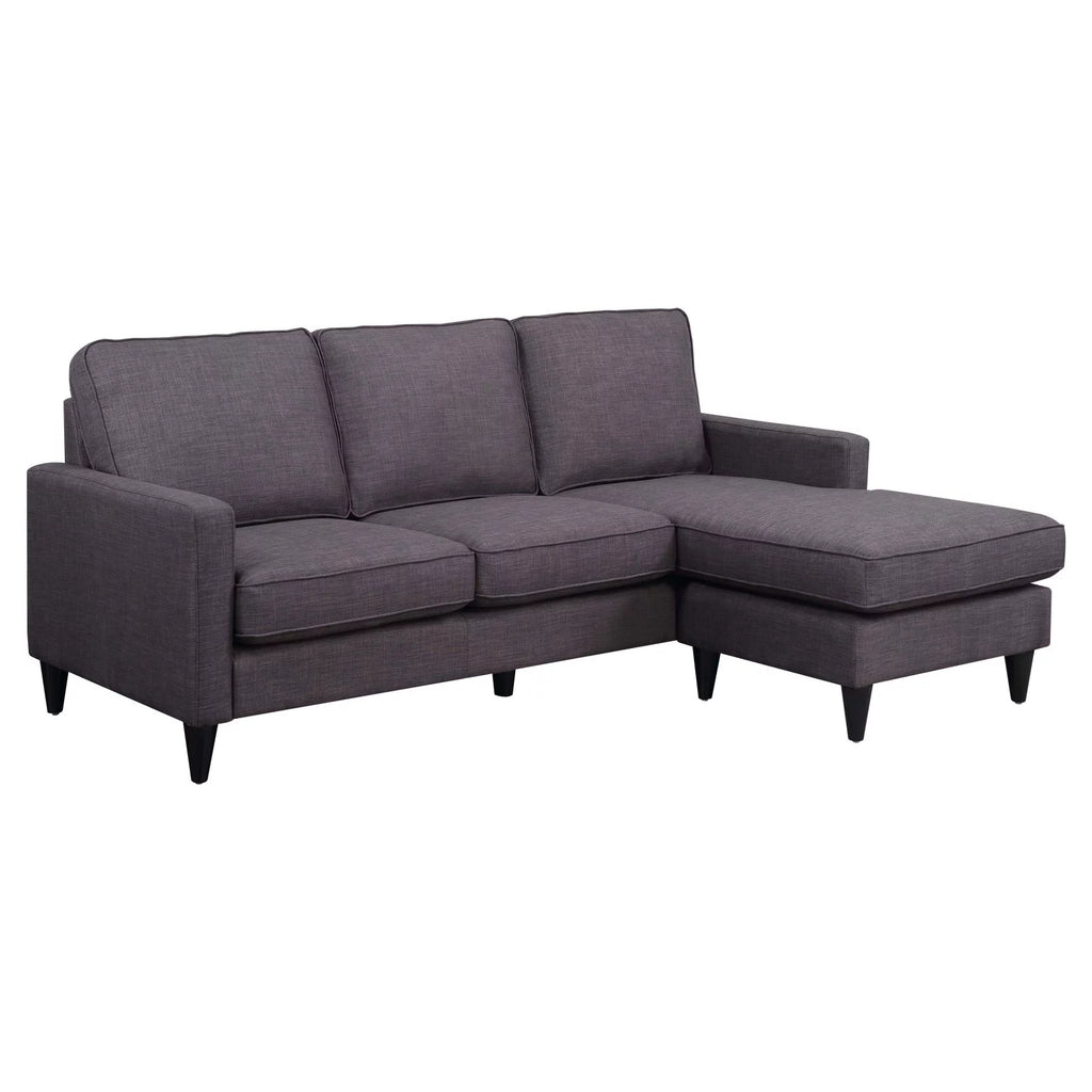 Charcoal Reversible Chaise Sectional B38798