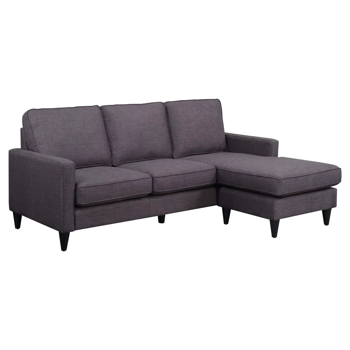 Charcoal Reversible Chaise Sectional B38798