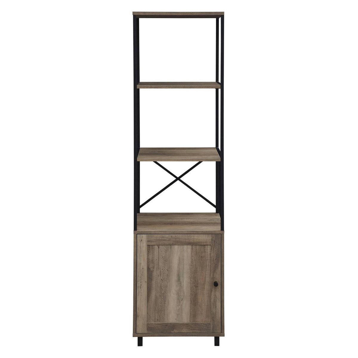 64x22 Storage Shelf with Cabinet Gray Wash J715