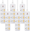4 Outlets Surge Protector Power Strip with Individual Switch S278